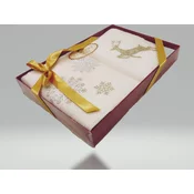 CORONET HOME Božična brisača DEER 50x90 cm. Komplet 2 kosov.