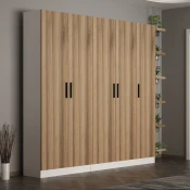 Hanah Home Ormar Noah-8223, 225x210x35 cm, Boje hrasta