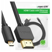 Ugreen UGREEN MICRO HDMI NA HDMI 4K 3D KABEL 3M ZA TV MONITOR RAČUNALNIK