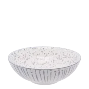 Skleda za kosmiče bela/svetlo-siva 17,8 cm - Basic - 490833