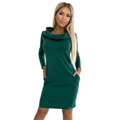 Warm dress with a large turtleneck and Numoco pockets