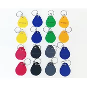 Mave 16 barvnih RFID ključkov s 125 kHz čipom TK4100 read-only in natisnjeno ID kodo čipa