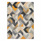 Oranžno-siva preproga Universal Gladys Abstract, 80x150 cm
