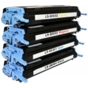 Komplet HP 124A/Q6000A + Q6001A + Q6002A + Q6003A/Laserjet 1600, 2600, 2605, CM1015, CM1017 kompatibilni tonerji (4) - črna, cyan, magenta, rumena