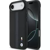 Ovitek BMW etui M Perforated Stripe Logo MagSafe za iPhone Air modra (BMHMP17M25PCPSKB)