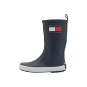 TOMMY HILFIGER Gumijasti škornji RUDY modra/češnjevo rdeča/bela