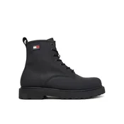 Gležnjarji Tommy Jeans Archive 01 Rubber Lace Boot EM0EM01781 Črna