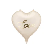 PartyDeco Foliasti balon v obliki srca - Love 45 cm