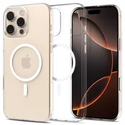 Spigen SPIGEN TANKI OVITEK ZA IPHONE 16 PRO MAGSAFE PROZOREN/BEL Z ZAŠČITO KAMERE