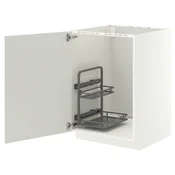 METOD Elem. sudopere s organizatorom, bela/Veddinge bela, 60x60x80 cm