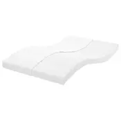 Vidaxl vidaXL Penasta vzmetnica, bela 140x210 cm, 7-conska, trdota 20 ILD