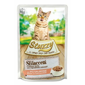 Stuzzy Cat komadici s lososom, vrecica 85 g