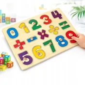 shumee Lesena sestavljanka Številke Matematika 15 kosov Montessori učenje