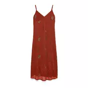VERO MODA Koktejl obleka VMCara rjasto rjava/bronasta