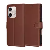 Etui Techsuit Leather Folio za Honor 600 Lite - rjav