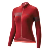 ROCKBROS Ženski kolesarski dres z dolgimi rokavi Rockbros YPW065 TVI M - Rdeč