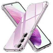 Techsuit Shockproof Clear Silicone prozorna maskica odporna na udarce za Samsung Galaxy S21 FE 5G