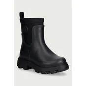 Gumijasti škornji Tommy Hilfiger Th Stamp Warm Ankle Rain Boot FW0FW09544 Črna