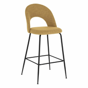 Senf žute barske stolice u setu 4 kom (visine sjedala 63 cm) Mahalia – Kave Home