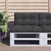 Jastuk za palete crni 80 x 40 x 12 cm od tkanine