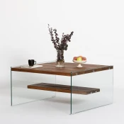 Hanah Home Aqua Klub sto, 75x40x75cm, Hrast