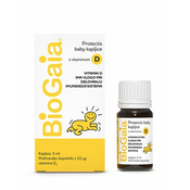 BioGaia Protectis baby kapljice z vitaminom D, 5 mL + VZOREC: BioGaia Protectis 2 žvečljivi tableti z vitaminom D