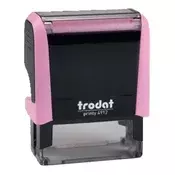 TRODAT Printy 4.0 pečat, kućište u ružičastoj boji, plavi jastučić za tintu 4912P/K