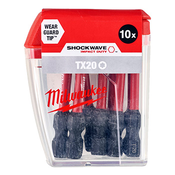 Milwaukee udarni bitsevi T20 x 50mm 1/4 10 kom 4932430877