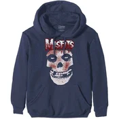 Misfits Blood Drip Skull Navy Blue M Kapuco