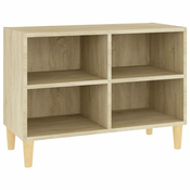 TV ormaric s nogama od masivnog drva boja hrasta 69,5x30x50 cm