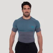 GymBeam OG1 Seamless T-shirt Grey/Blue