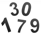 Hišne številke COBRA 150 mm (ČRNA), 3, ČRNA KOBRA