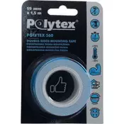 slomart Polytex 560 dvostranski beli montažni trak, 19 mm x 1,1 mm x 1,5 m