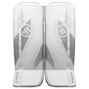 Ščitniki za noge za vratarja Warrior Alpha S30 White/Silver Youth 20 + 0,5 palca