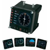 Saitek Upravljacka jedinica za simulator leta Saitek Pro Flight Instrument Panel PZ46 USB PC crni