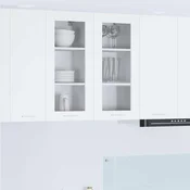 vidaXL Viseča omarica Riga 2 pcs Bela 40 x 31 x 80 cm Konstruiran les