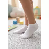 Otroške bele gležnjarske nogavice Milena