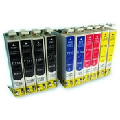Komplet kompatibilnih kartuš Epson T0711 + T0712 + T0713 + T0714, črna, cyan, magenta, rumena