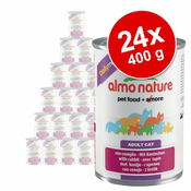 ALMO NATURE Daily Menu 24 x 400 g - varčno pakiranje - Puran