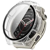GS Ovitek 2 v 1 + kaljeno steklo za Amazfit Balance Ultra, prozoren