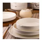 Jedilni komplet 18 kosov bel/porcelan