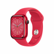 Apple Watch Series 8 OLED 41 mm Digitalno 352 x 430 pikseli Ekran osjetljiv na dodir 4G Crveno Wi-Fi GPS