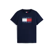 Tommy Jeans Majica Flag DW0DW22562 Mornarsko modra Regular Fit