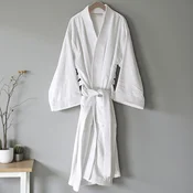 Bade mantil Pliš XL - velicina Model Kimono white