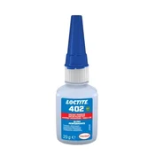 Loctite 402 20g ojačano cianoakrilatno lepilo, visoka temperaturna odpornost 135 °C, povečana trdnost na poliolefinih