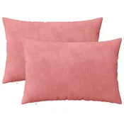 vidaXL Prevleka za blazino 2 pcs HEERLEN Roza 50 x 80 cm Žamet