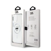 shumee Ovitek Karl Lagerfeld MagSafe za iPhone 15, bel