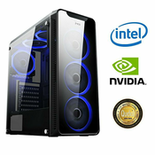 Računalo INSTAR Gamer Prime, Intel Core i5 10400 up to 4.3GHz, 16GB DDR4, 500GB NVMe SSD, NVIDIA GeForce GTX1650 4GB, no ODD, 5 god jamstvo - PROMO