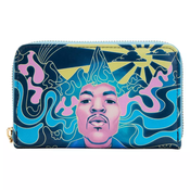 Jimi Hendrix Psychodelic Landscape Zip Around Wallet