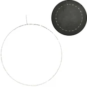 LED viseca dekoracija CIRCLE O 70 cm, srebrna